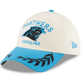 Carolina Panthers New Era 2025 NFL Draft 39THIRTY Flex Hat - Cream/Blue for sale
