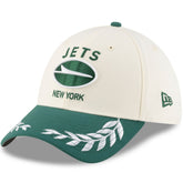 New York Jets New Era 2025 NFL Draft 39THIRTY Flex Hat - Cream/Green cheap