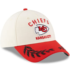 Kansas City Chiefs New Era 2025 NFL Draft 39THIRTY Flex Hat - Cream/Red outlet