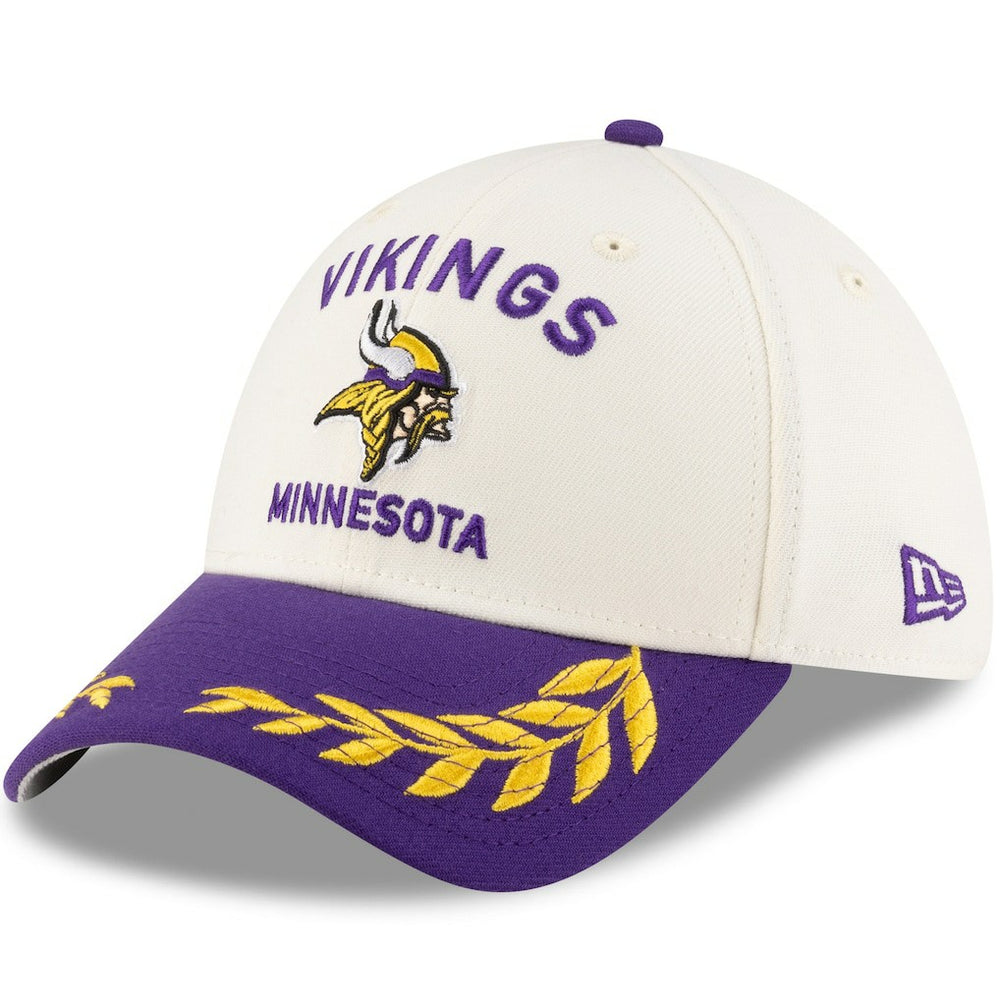 Minnesota Vikings New Era 2025 NFL Draft 39THIRTY Flex Hat - Cream/Purple discount