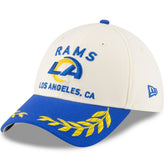 Los Angeles Rams New Era 2025 NFL Draft 39THIRTY Flex Hat - Cream/Royal sale