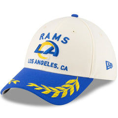 Los Angeles Rams New Era 2025 NFL Draft 39THIRTY Flex Hat - Cream/Royal sale
