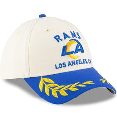 Los Angeles Rams New Era 2025 NFL Draft 39THIRTY Flex Hat - Cream/Royal sale
