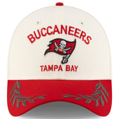 Tampa Bay Buccaneers New Era 2025 NFL Draft 39THIRTY Flex Hat - Cream/Red for sale