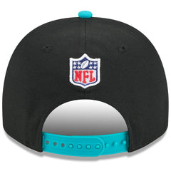 Miami Dolphins New Era Youth 2025 NFL Draft A-Frame 9FIFTY Snapback Hat - Black/Aqua on sale