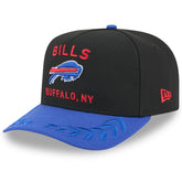 Buffalo Bills New Era Youth 2025 NFL Draft A-Frame 9FIFTY Snapback Hat - Black/Royal outlet