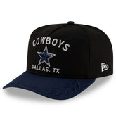 Dallas Cowboys New Era Youth 2025 NFL Draft A-Frame 9FIFTY Snapback Hat - Black/Navy for sale