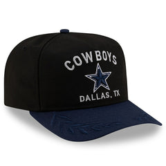 Dallas Cowboys New Era Youth 2025 NFL Draft A-Frame 9FIFTY Snapback Hat - Black/Navy for sale