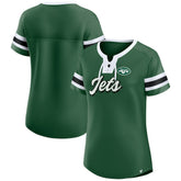 New York Jets Women's Original State Lace-Up T-Shirt - Green discount