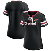 Arizona Cardinals Women's Original State Lace-Up T-Shirt - Black sale