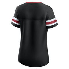 Arizona Cardinals Women's Original State Lace-Up T-Shirt - Black sale