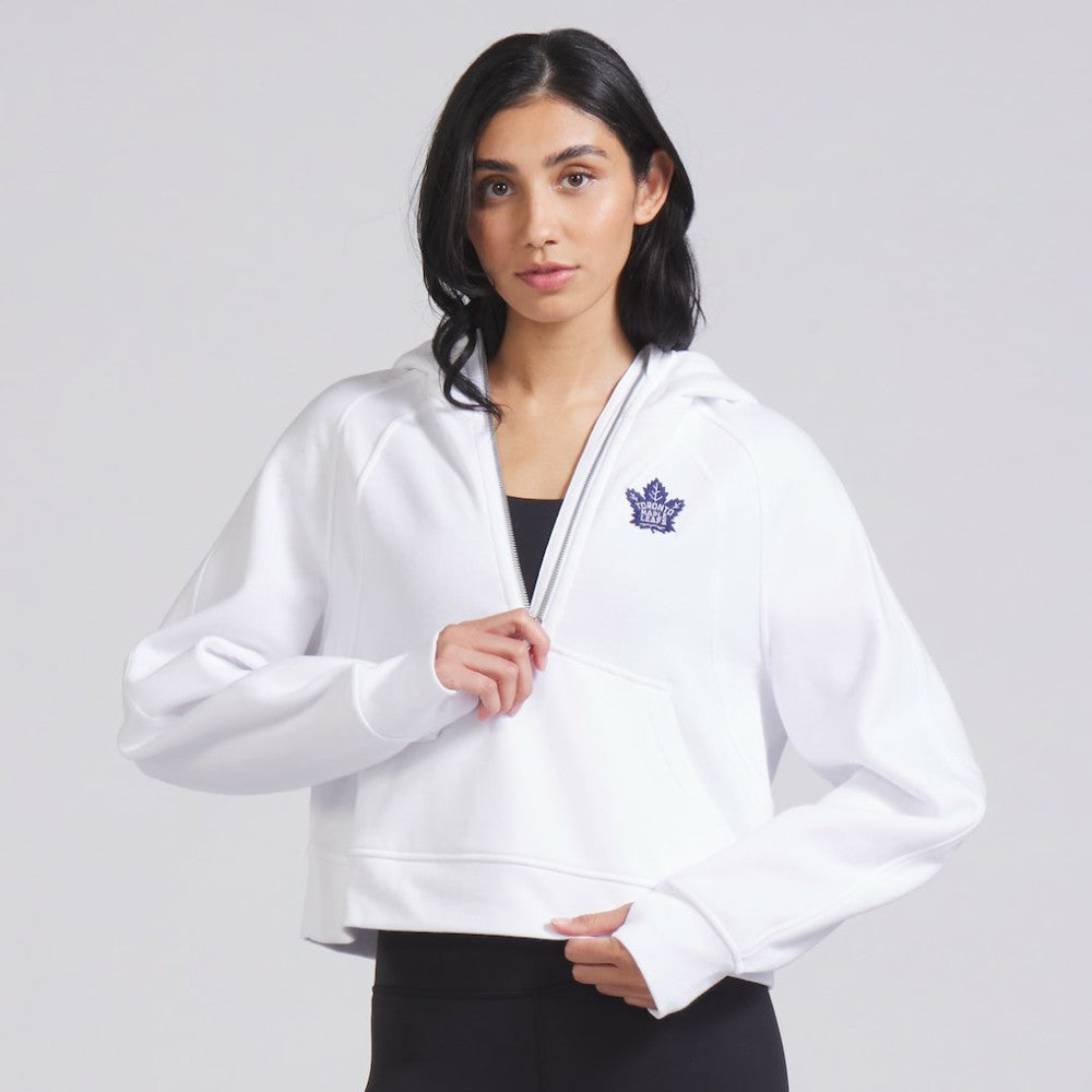 Toronto Maple Leafs lululemon Women's Scuba Oversized Half-Zip Hoodie White