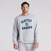 Seattle Kraken lululemon Steady State Crew Heathered Core Ultra Light Grey