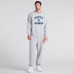 Seattle Kraken lululemon Steady State Crew Heathered Core Ultra Light Grey