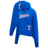 Texas Rangers Pro Standard Women's Game Day Classics Crewneck Pullover Sweatshirt - Royal