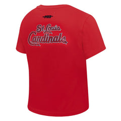 St. Louis Cardinals Pro Standard Women's Game Day Classics Baby Doll Cropped T-Shirt - Red