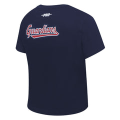 Cleveland Guardians Pro Standard Women's Game Day Classics Baby Doll Cropped T-Shirt - Navy