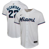 Sandy Alcantara Miami Marlins Youth Home Game Player Jersey - White | Nike