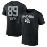Brock Bowers Las Vegas Raiders Name & Number Team Wordmark T-Shirt - Black on sale