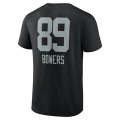 Brock Bowers Las Vegas Raiders Name & Number Team Wordmark T-Shirt - Black on sale