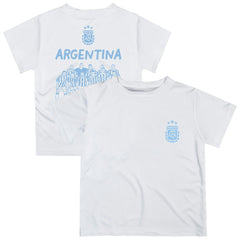 Argentina National Team Vive La Fete Youth Impressions Artwork Icons T-Shirt - White shop