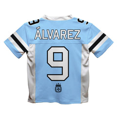Julián Álvarez Argentina National Team Vive La Fete Football Jersey - Light Blue outlet