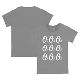 Baltimore Orioles Tiny Turnip Youth Logo Grid T-Shirt - Gray