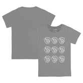 Milwaukee Brewers Tiny Turnip Youth Logo Grid T-Shirt - Gray