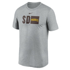 San Diego Padres Tricode Legend Performance T-Shirt - Heather Gray | Nike
