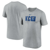 Kansas City Royals Tricode Legend Performance T-Shirt - Heather Gray | Nike