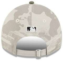 San Francisco Giants Women's 2025 Armed Forces Day 9TWENTY Adjustable Hat - Light Beige/Olive | New Era