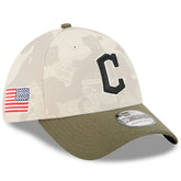 Cleveland Guardians 2025 Armed Forces Day 39THIRTY Flex Hat - Light Beige/Olive | New Era