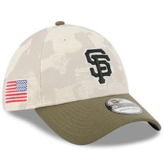 San Francisco Giants 2025 Armed Forces Day 39THIRTY Flex Hat - Light Beige/Olive | New Era