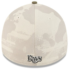 Tampa Bay Rays 2025 Armed Forces Day 39THIRTY Flex Hat - Light Beige/Olive | New Era