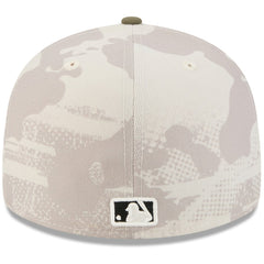 Los Angeles Dodgers 2025 Armed Forces Day 59FIFTY Fitted Hat - Light Beige/Olive | New Era