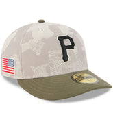 Pittsburgh Pirates 2025 Armed Forces Day 59FIFTY Fitted Hat - Light Beige/Olive | New Era