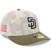 San Diego Padres 2025 Armed Forces Day 59FIFTY Fitted Hat - Light Beige/Olive | New Era