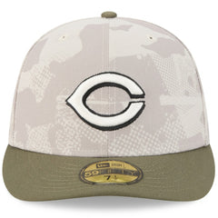 Cincinnati Reds 2025 Armed Forces Day 59FIFTY Fitted Hat - Light Beige/Olive | New Era