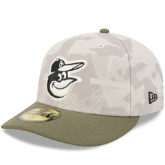Baltimore Orioles 2025 Armed Forces Day 59FIFTY Fitted Hat - Light Beige/Olive | New Era