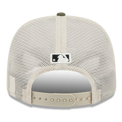 Miami Marlins 2025 Armed Forces Day 9SEVENTY Stretch-Snap Hat - Light Beige/Olive | New Era