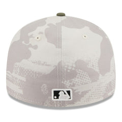 Washington Nationals 2025 Armed Forces Day Low Profile 59FIFTY Fitted Hat - Light Beige/Olive | New Era
