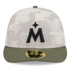 Minnesota Twins 2025 Armed Forces Day Low Profile 59FIFTY Fitted Hat - Light Beige/Olive | New Era