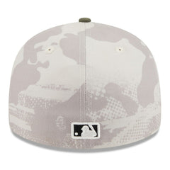 Texas Rangers 2025 Armed Forces Day Low Profile 59FIFTY Fitted Hat - Light Beige/Olive | New Era