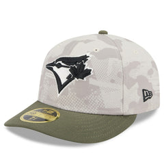 Toronto Blue Jays 2025 Armed Forces Day Low Profile 59FIFTY Fitted Hat - Light Beige/Olive | New Era