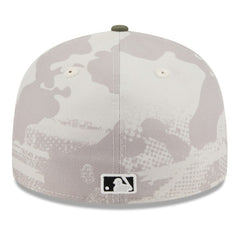 Cincinnati Reds 2025 Armed Forces Day Low Profile 59FIFTY Fitted Hat - Light Beige/Olive | New Era