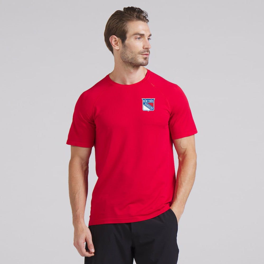 New York Rangers lululemon Metal Vent Tech Short-Sleeve Shirt True Red