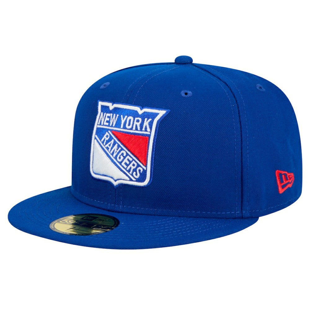 New York Rangers New Era Core 59FIFTY Fitted Hat Blue