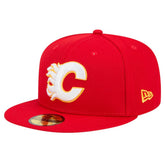 Calgary Flames New Era Core 59FIFTY Fitted Hat Red