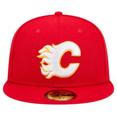 Calgary Flames New Era Core 59FIFTY Fitted Hat Red