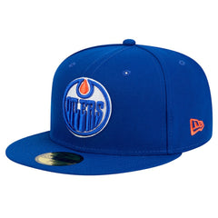 Edmonton Oilers New Era Core 59FIFTY Fitted Hat Royal